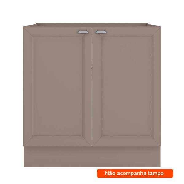 Balcão De Cozinha Unna 2 Pt Fumê