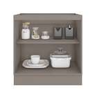 Balcão De Cozinha Unna 2 Pt Fumê