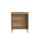 Balcão De Cozinha Veneza 2 Portas 1 Prateleira Mel/ Grafite -