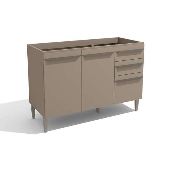 Balcão De Cozinha Versa 2 Pt 3 Gv Cinza