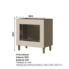 Balcão De Embutir Para Forno Connect  Duna/cristal