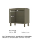 Balcão De Embutir Para Forno Connect  Duna/cristal