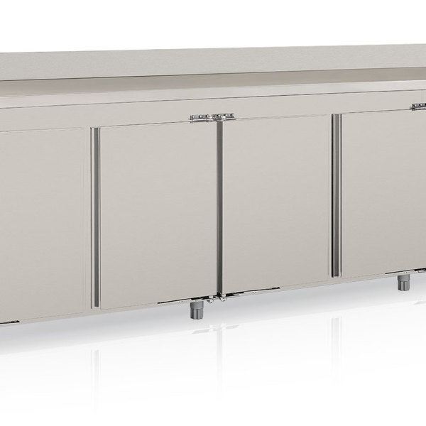 Balcão De Encosto Refrigerado 4 Portas Gbfg-265 Ai Aço Inox G