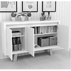 Balcão De Escritório 3 Portas Me4120 Amendoa