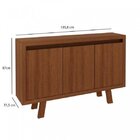 Balcão De Escritório 3 Portas Me4120 Amendoa