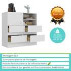 Balcão De Escritório Arturo 1 Porta 4 Gavetas Branco - Moville