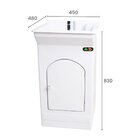 Balcão De Fibra Branco Com Tanque 20l Fiberblu - Unico