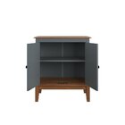 Balcão De Madeira Maciça 2 Portas Cinza