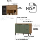 Balcão De Pia 1,20cm + Armário Aéreo Em Mdf Lombardia -  Frei