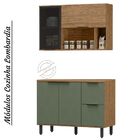 Balcão De Pia 1,20cm + Armário Aéreo Em Mdf Lombardia -  Frei