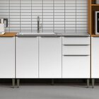 Balcão De Pia 100% Mdf 3 Portas 2 Gavetas 120cm Luna Atacama/