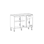 Balcão De Pia 120cm 03 Portas 02 Gavetas 1012 Genialflex - Ge