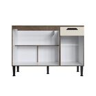 Balcão De Pia 120cm 03 Portas 02 Gavetas 1012 Genialflex - Ge