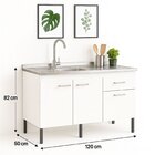 Balcão De Pia 120cm Realeza 3 Portas 1 Gaveta Branco