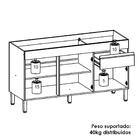 Balcão De Pia 150 Cm 3 Portas E 1 Gaveta S/tampo Cinza