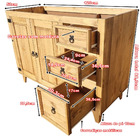 Balcão De Pia 2 Portas - 3 Gavetas - Tamanho 120 - Madeira Ma