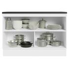 Balcão De Pia Armário De Cozinha 100% Mdf 120 Cm 2 Portas Bra