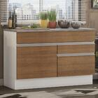 Balcão De Pia Armário De Cozinha 120 Cm 1 Porta E 2 Gavetas (