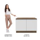 Balcão De Pia Armário De Cozinha 120 Cm 2 Portas (com Tampo)