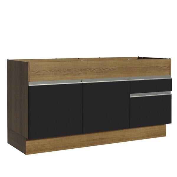 Balcão De Pia Armário De Cozinha 150 Cm 2 Portas E 2 Gavetas