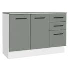 Balcão De Pia Armário De Cozinha 2 Portas E 3 Gavetas (com Ta