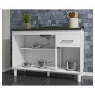 Balcão De Pia Brasil 120 Cm 3 Portas E 1 Gaveta Indekes