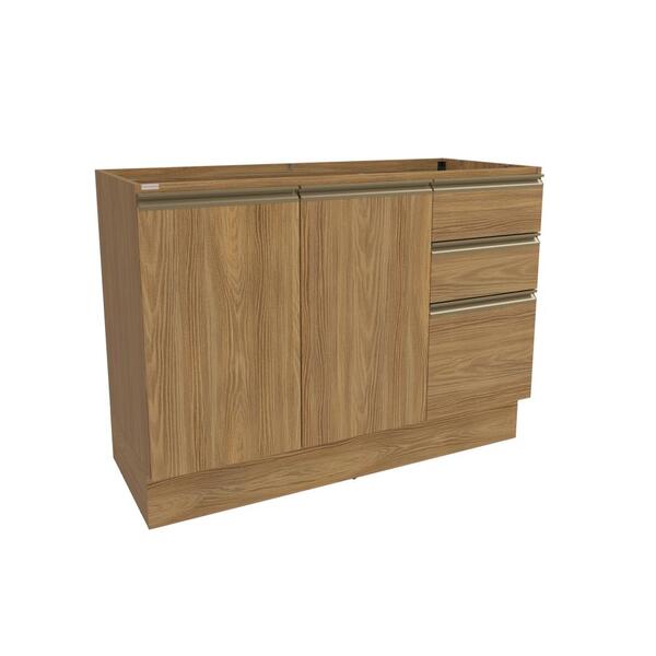 Balcão De Pia Celeste Kappesberg 100% Mdf 2 Portas 3 Gavetas