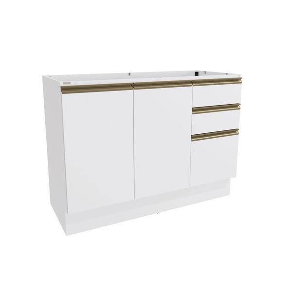Balcão De Pia Celeste Kappesberg 100% Mdf 2 Portas 3 Gavetas