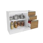 Balcão De Pia Celeste Kappesberg 100% Mdf 2 Portas 3 Gavetas