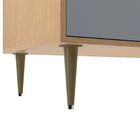 Balcão De Pia Com 2 Gavetas Agata Nogal / Branco