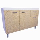 Balcão De Pia Cozinha 120cm Armário Gabinete Morgana Marrom