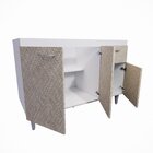 Balcão De Pia Cozinha 120cm Armário Gabinete Morgana Marrom