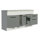 Balcão De Pia Cozinha 150 Cm 2 Portas E 2 Gavetas (com Tampo)