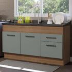 Balcão De Pia Cozinha 150 Cm 2 Portas E 2 Gavetas (sem Tampo