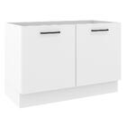 Balcão De Pia Cozinha 2 Portas Branco Agata Madesa