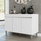 Balcão De Pia Cozinha Manu 120cm Branco 1889 Sem Tampo