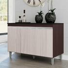 Balcão De Pia Cozinha Manu 120cm Castanho Sem Tampo