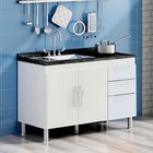 Balcão De Pia Gêmeos 1,20 - Branco