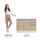 Balcão De Pia Madesa Glamy 120 Cm 2 Portas E 3 Gavetas (com T