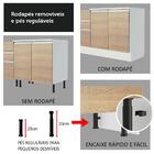 Balcão De Pia Madesa Glamy 120 Cm 2 Portas E 3 Gavetas (com T