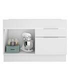 Balcão De Pia Madesa Stella 1 Porta E 2 Gavetas - Branco