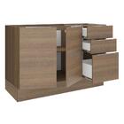 Balcão De Pia Madesa Stella 2 Portas E 3 Gavetas - Rustic