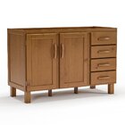 Balcão De Pia Para Cozinha 120 Cm 2 Portas 4 Gavetas Frida Im