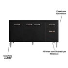 Balcão De Pia Para Cozinha 150 Cm Graziela 4 Portas 1 Gaveta