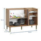 Balcão De Pia Para Cozinha Com 2 Portas E 3 Gavetas Be Mobili