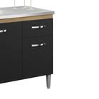 Balcão De Pia Sem Tampo 120 Cm 3 Portas 1 Gaveta Graziela Amê