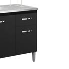 Balcão De Pia Sem Tampo 120 Cm 3 Portas 1 Gaveta Graziela Pre