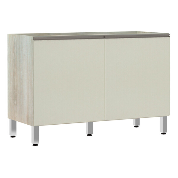 Balcão De Pia Sem Tampo Para Cozinha 120cm 2 Portas Luci Luci