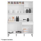 Balcão De Pia Tatiane 120cm E Armário Cozinha Kit Alice Amênd