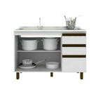 Balcão De Pia Yasmim 120cm Branco